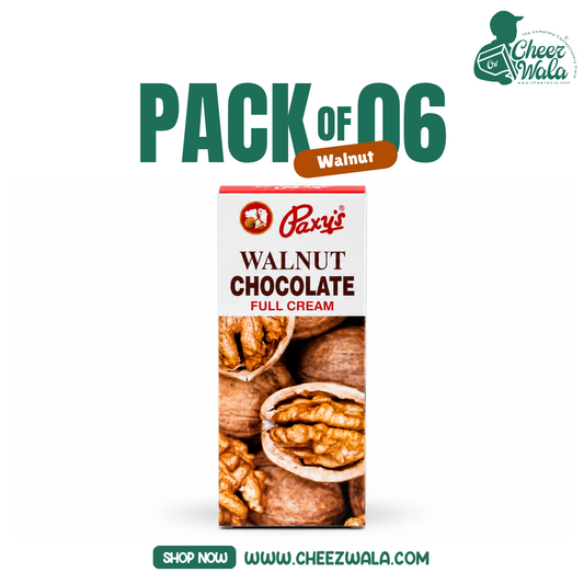 Paxy | Walnut Chocolate Full Cream Bar - Pack of 06