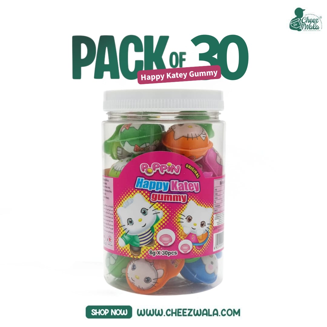 Poppin | Happy Katey Gummy Jar - Pack of 30