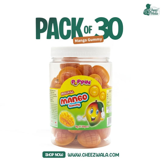 Poppin | Mango Gummy Jar - Pack of 30