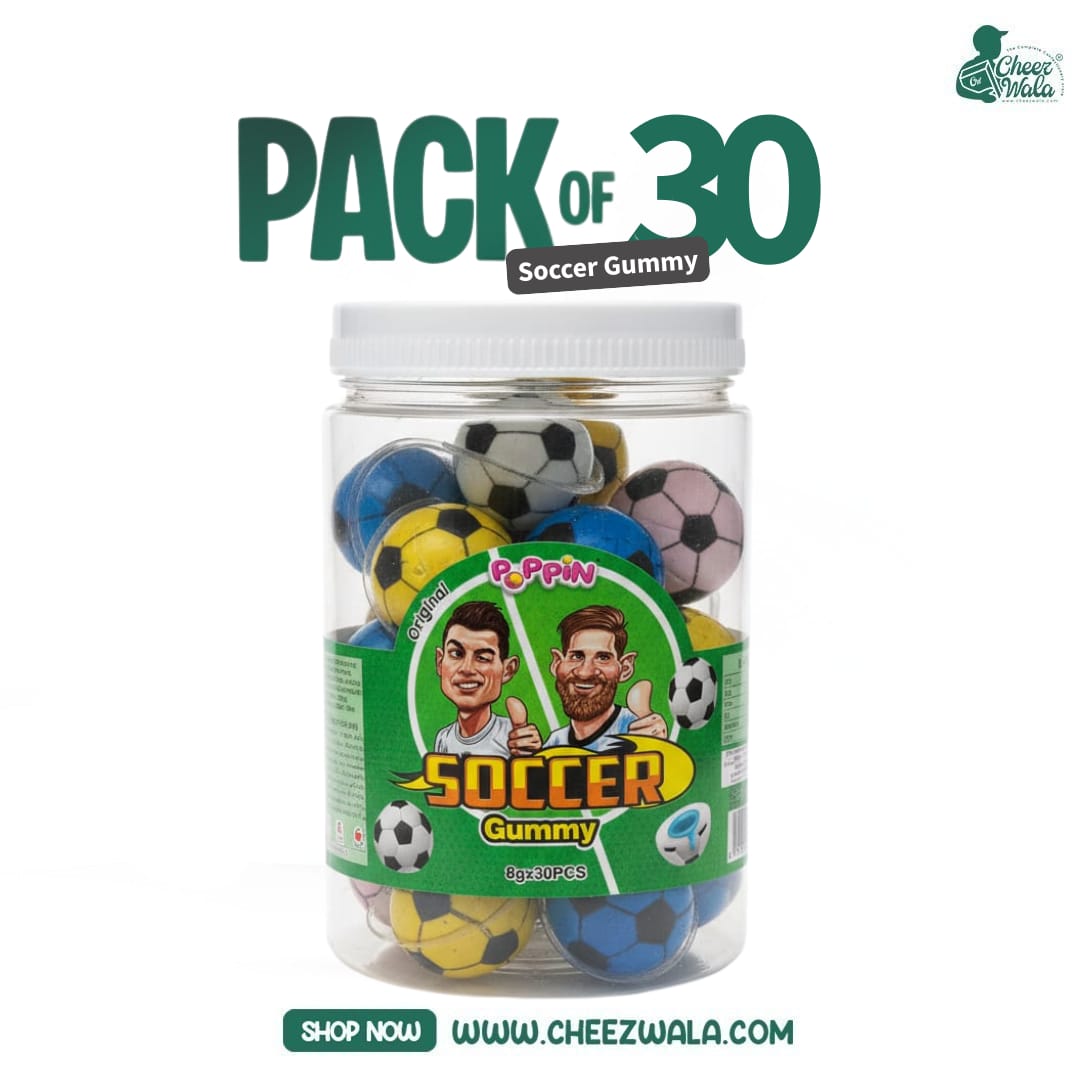 Poppin | Soccer Gummy Jar - Pack of 30