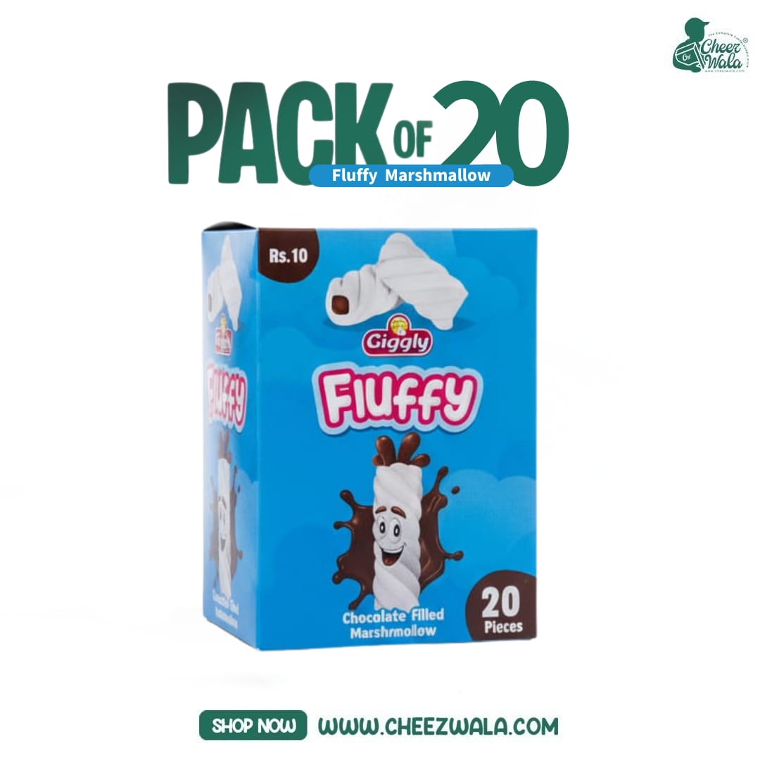 Giggly | Fluffy Marshmallow - Pack of 20