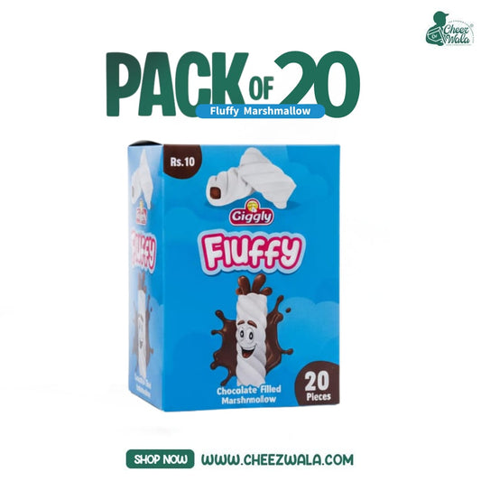 Giggly | Fluffy Marshmallow - Pack of 20