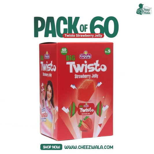 Giggly | Twisto Strawberry - Pack of 60