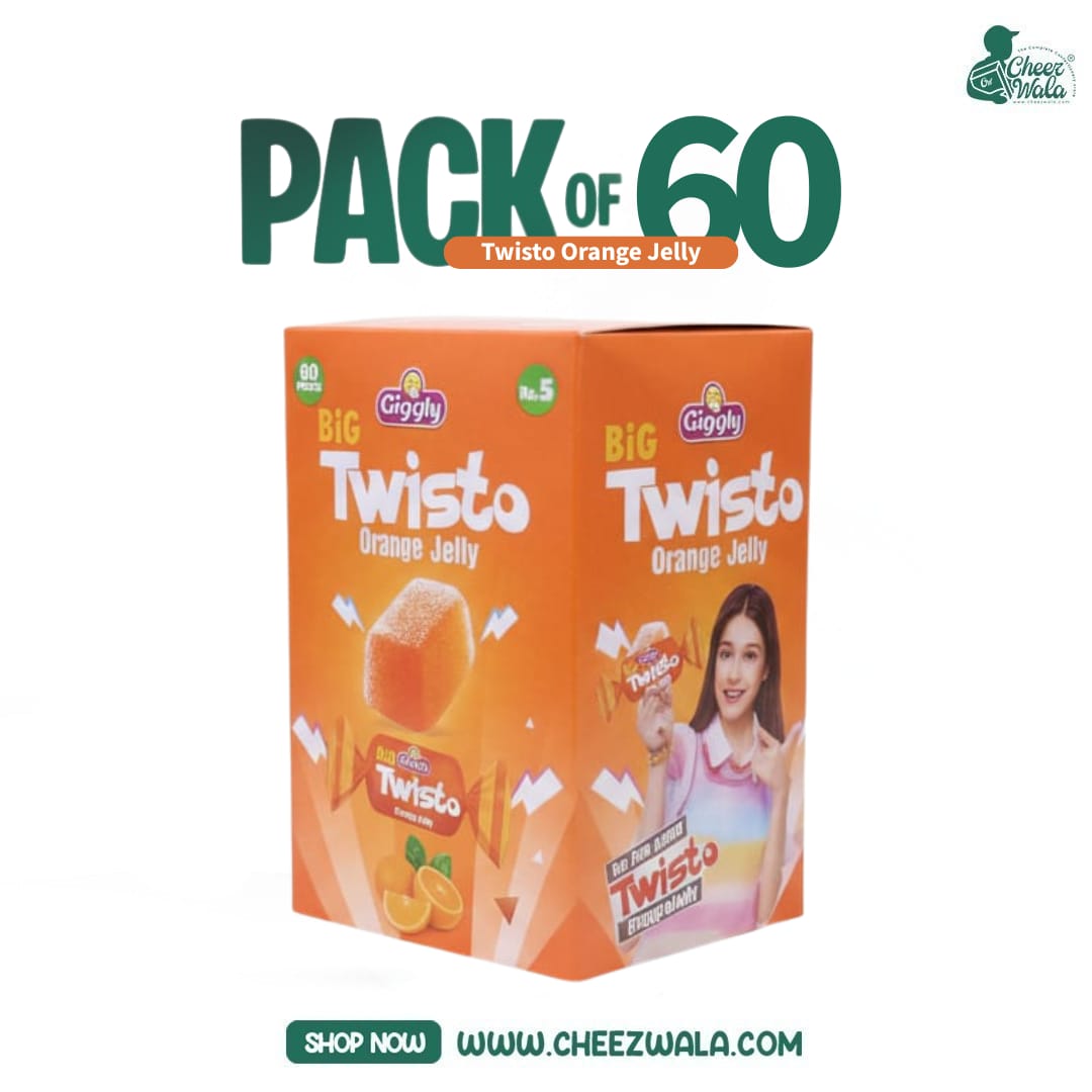 Giggly | Twisto Orange - Pack of 60