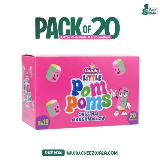 Giggly | Little Pom Poms Marshmallow - Pack of 20