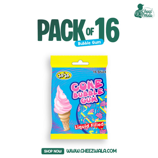 Jojo | Cone Bubble Gum - Pack of 16