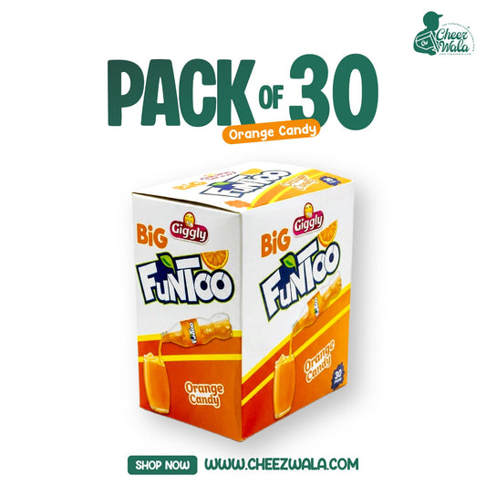 Giggly | Big Funtoo Orange Candy - Pack of 30