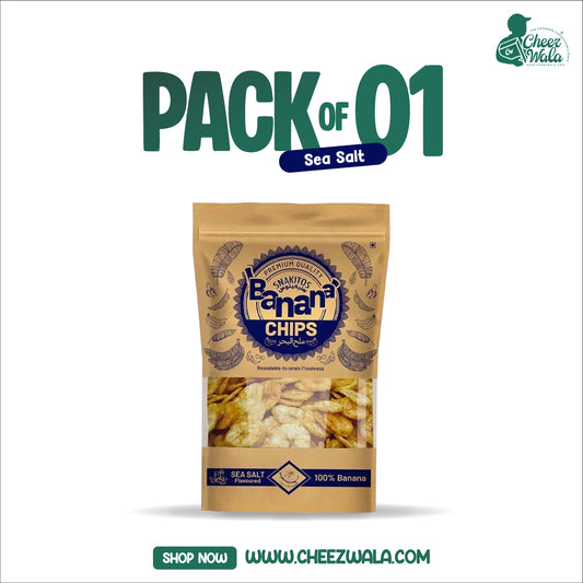 FM | Snakitos Banana Chips Sea Salt - Pack of 01