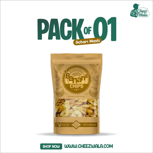 FM | Snakitos Banana Chips Achari Masti - Pack of 01
