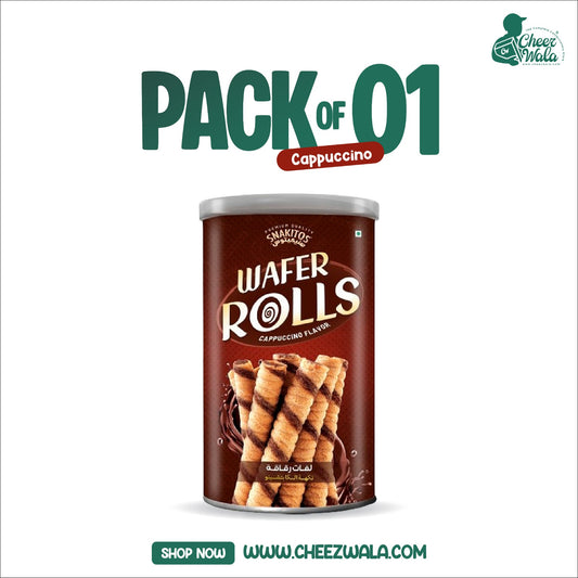 FM | Snakitos Wafer Rolls Cappuccino - Pack of 01
