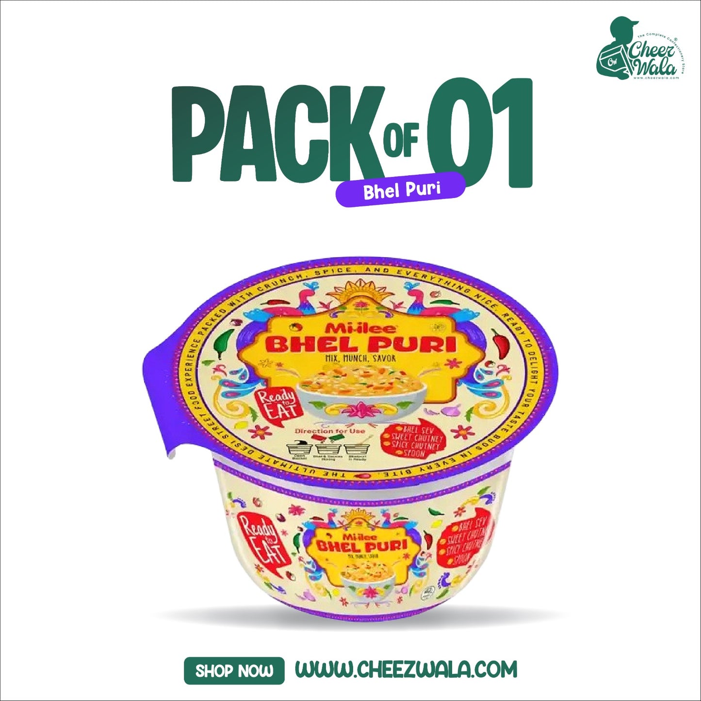 FM | Miilee Bhel Puri 80gms - Pack of 01