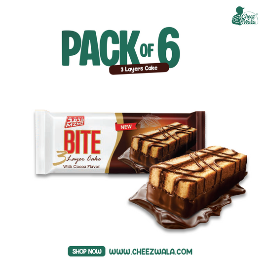 Mzmz | Bite 3 Layer Cake - Pack of 06 (Rs. 50)