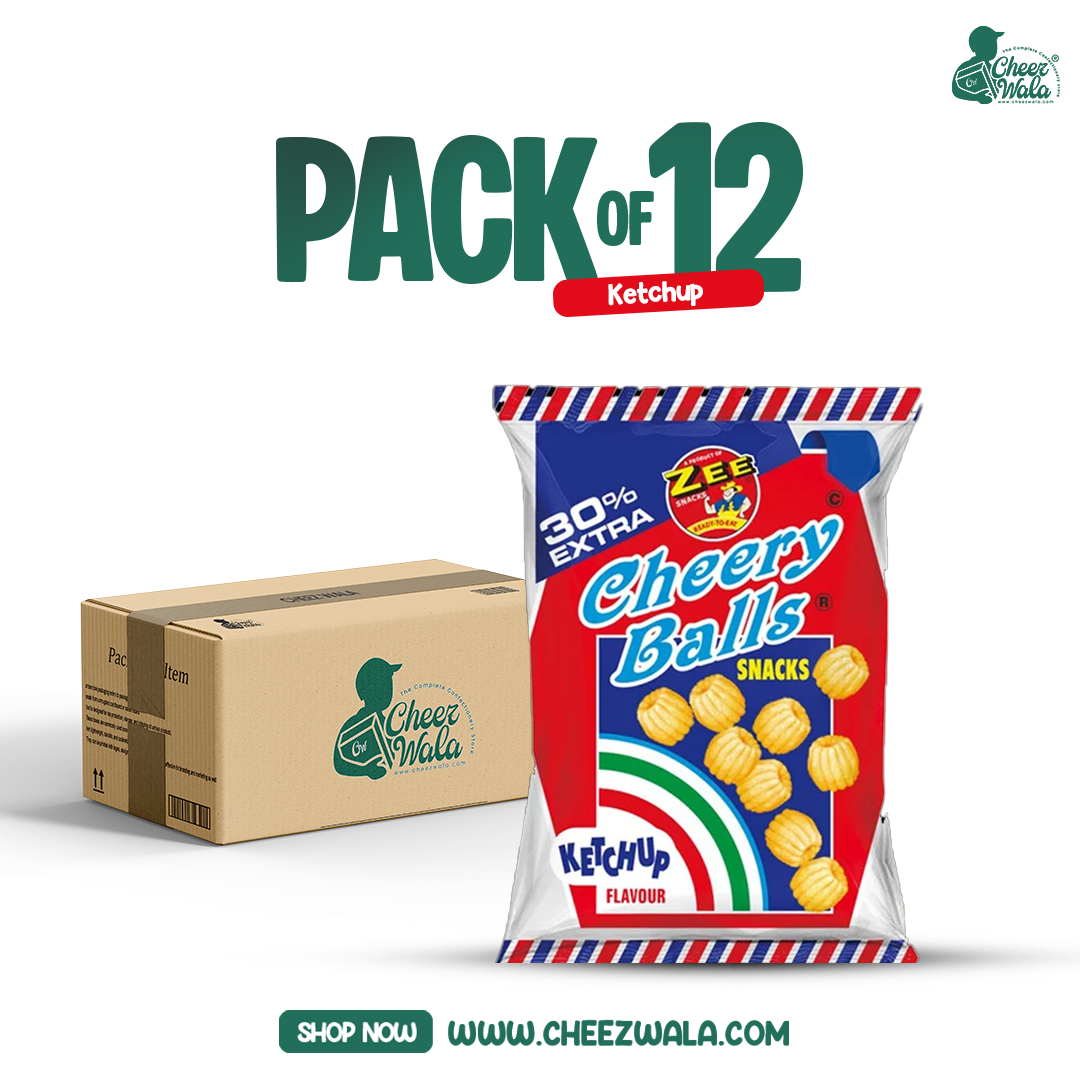 Zee Snacks | Cheery Balls Jumbo Ketchup - Pack Of 12