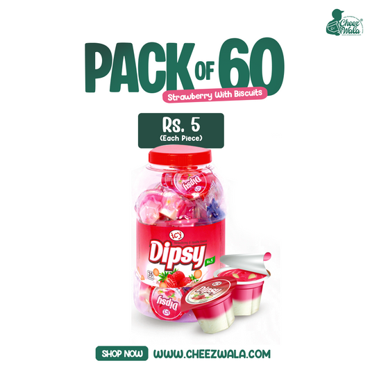 Icy | Dipsy Cup Strawberry - Pack Of 60 (Rs.5)