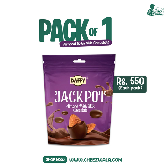 Daffy | Jackpot Almond With Milk Chocolate - Pack Of 01 (Rs.550)