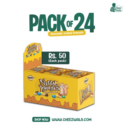 Daffy | Nutty Loonies Chocolate Coated Peanut - Pack Of 24 (Rs.50)