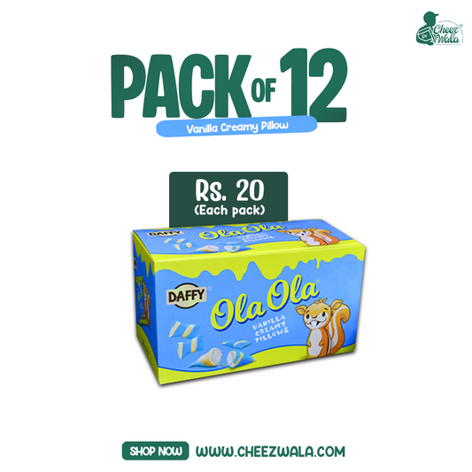 Daffy | Ola Ola Vanilla Pillow Wafer - Pack Of 12 (Rs.20)