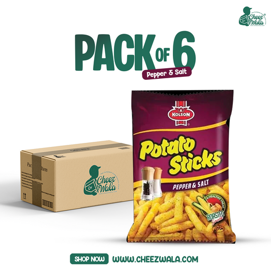 Kolson | Potato Sticks Salt & Pepper - Pack of 06