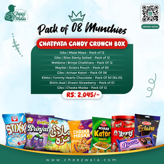 Chatpata Candy Crunch Box - Pack of 08 Munchies