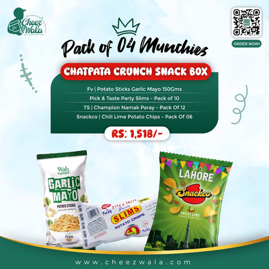 Chatpata Crunch Snack Box - Pack of 04 Munchies