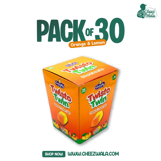 Giggly | Twisto Twin Orange & Lemon - Pack of 30