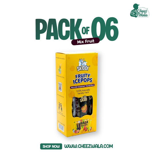 Skiddi | Fruity Ice Pops Mix Flavors - Pack of 06