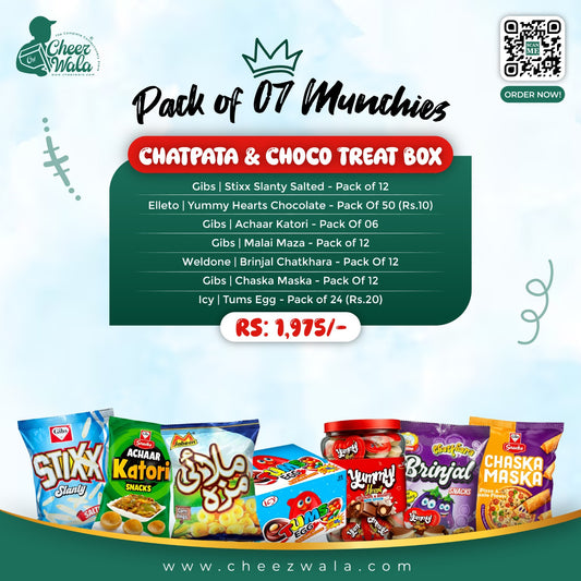 Chatpata & Choco Treat Box - Pack of 07 Munchies