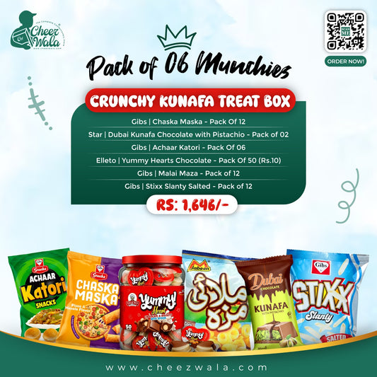 Crunchy Kunafa Treat Box - Pack of 06 Munchies