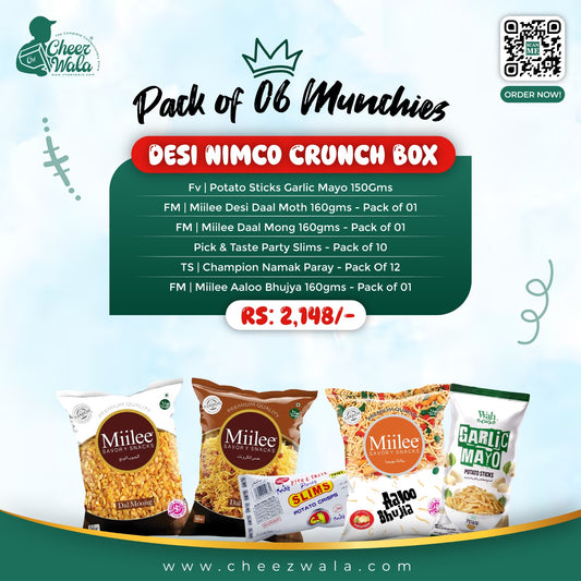 Desi Nimco Crunch Box - Pack of 06 Munchies