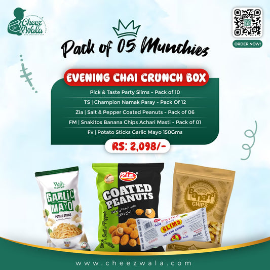 Evening Chai Crunch Box - Pack of 05 Munchies