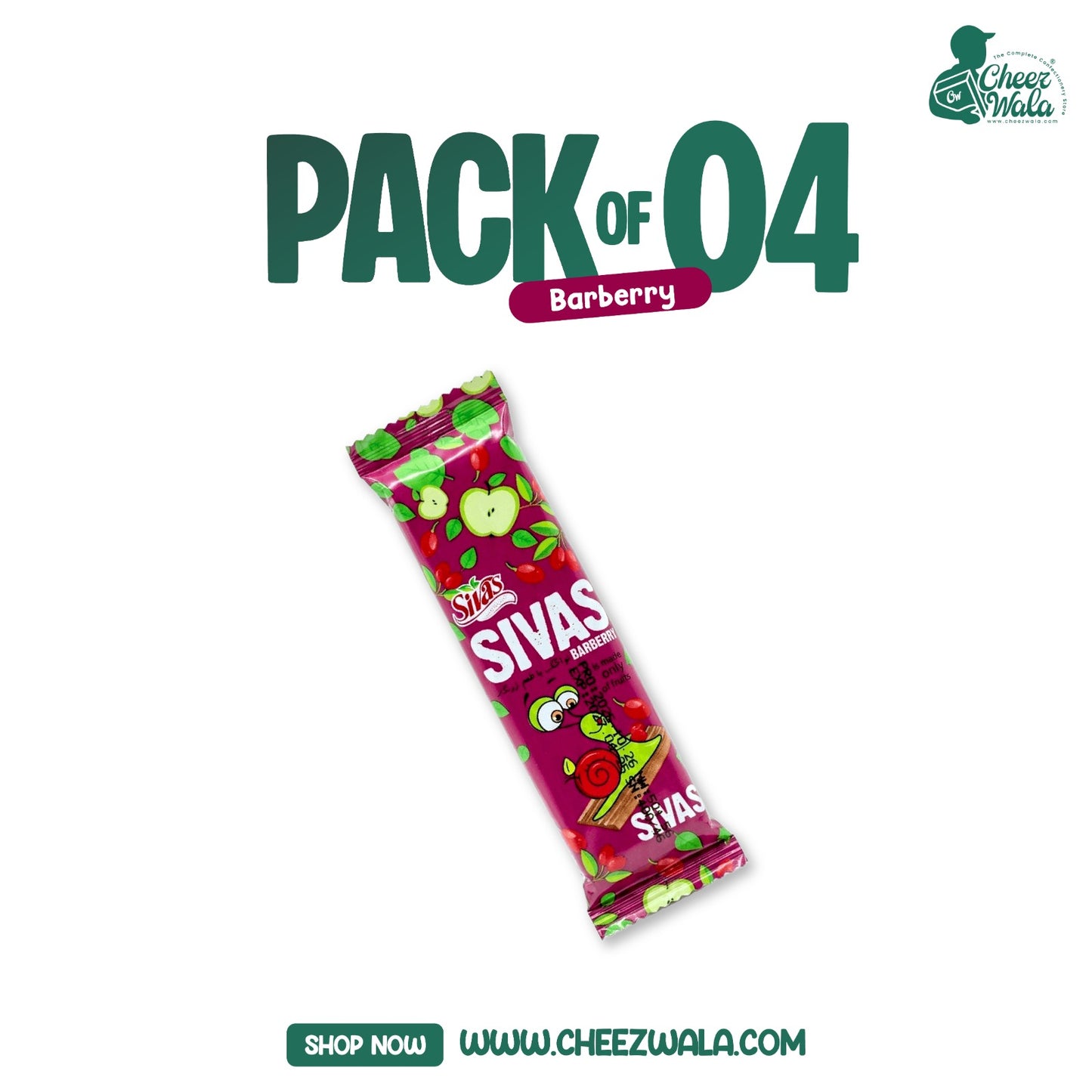 Sivas | Sivas Barberry Bar - Pack of 04