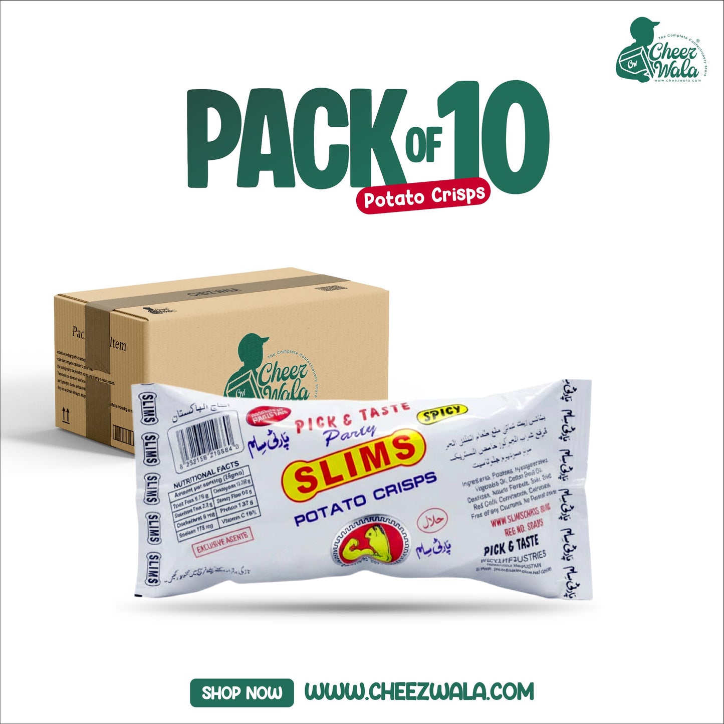 Pick & Taste Party Slims - Pack of 10