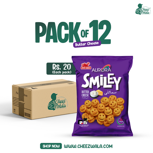 Aurora | Smilley Butter Cheese - Pack of 12 (Rs. 20)