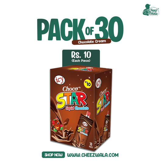 Icy | Star Chocolate Tube Box - Pack of 30 (Rs.10)