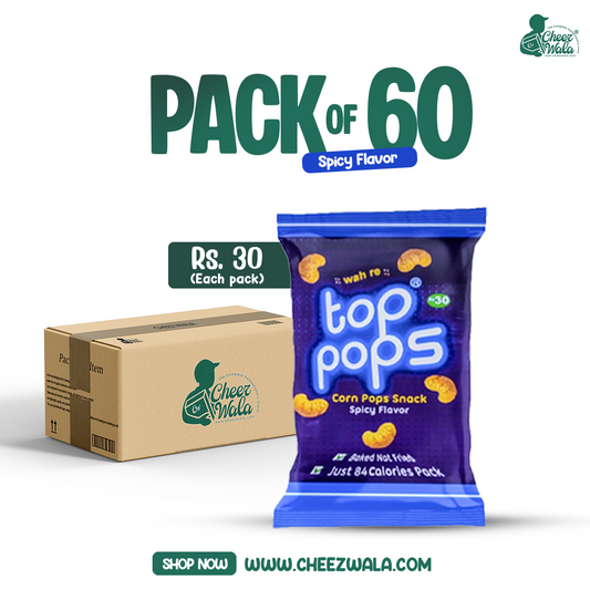 Top Pops Spicy (Blue) - Pack Of 60 (Rs.30)