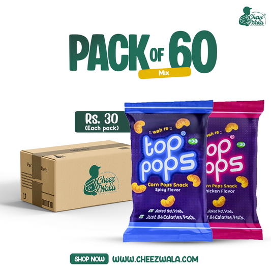 Top Pops Mix (Both Red & Blue) - Pack Of 60 (Rs.30)